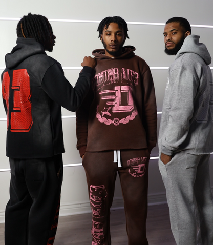 Sunset Dreams Domin8 Lif3 Pink Hoodie