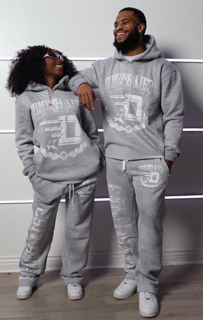 Silver Mist Sweat Pants: Grey Domin8 Lif3 Edition