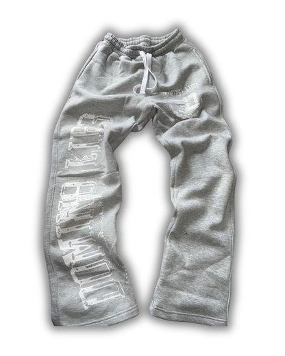 Silver Mist Sweat Pants: Grey Domin8 Lif3 Edition