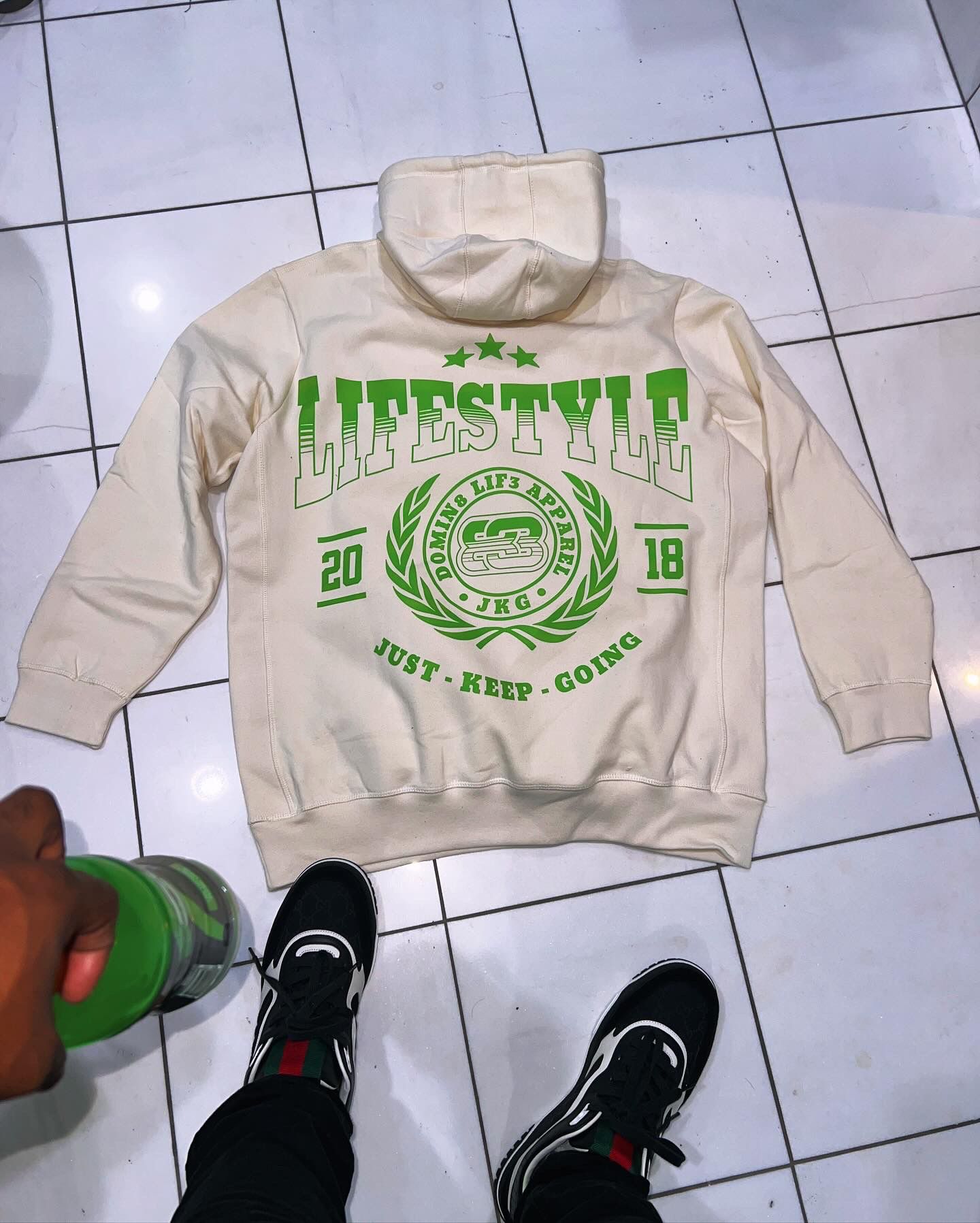 Lime Green Lifestyle Supima Cotton Hoodie